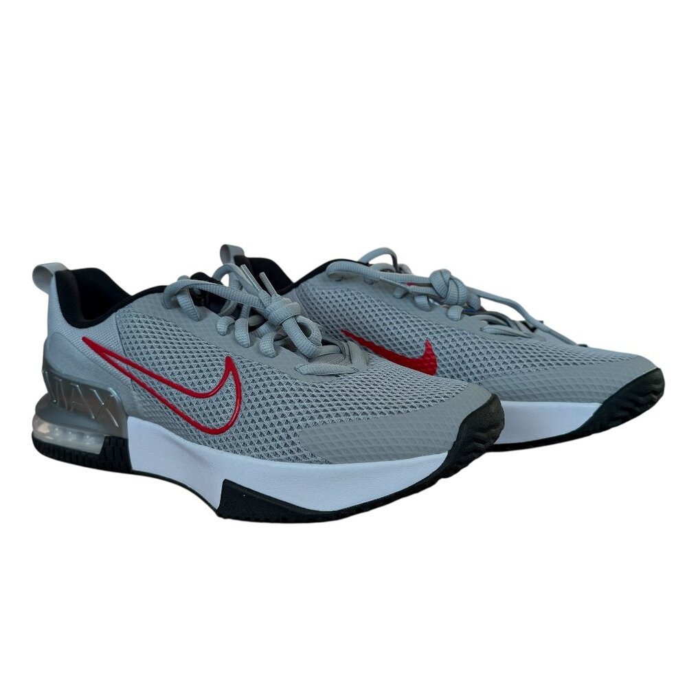 Nike air max alpha trainer 6 silver and red athletic sneakers men's size 12